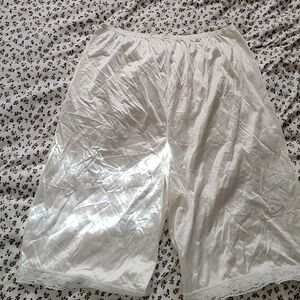 Vintage Vanity Fair White Satin Bloomers